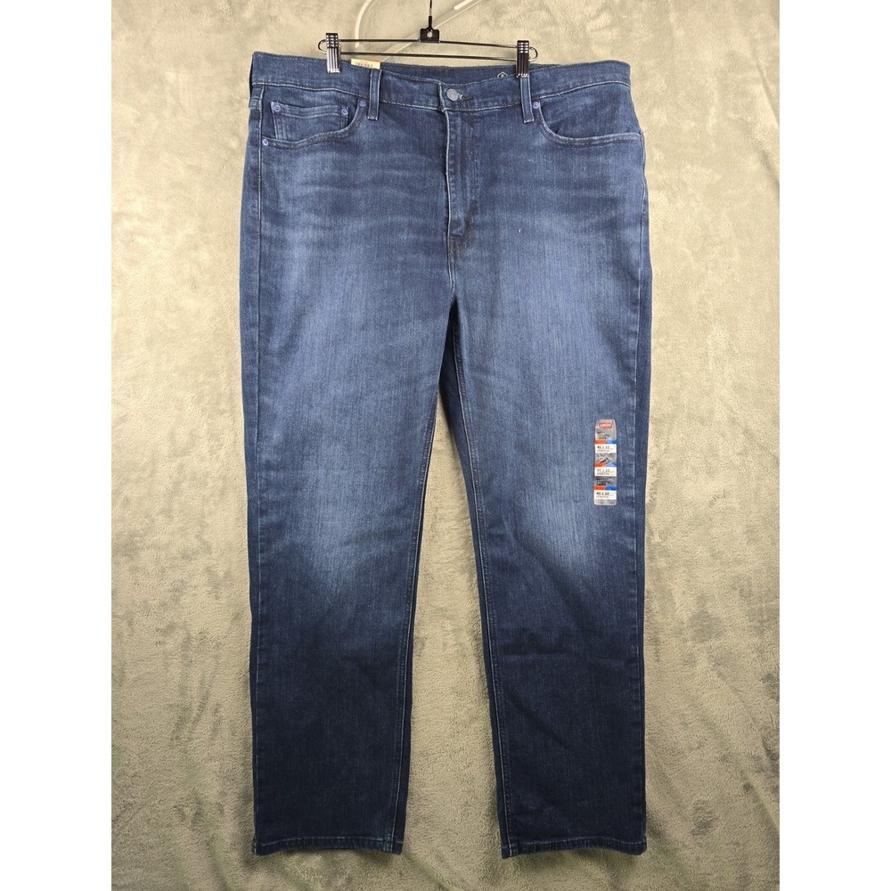 Levi 541 Denim Jeans Men's 40x32 Blue Dark Wash Stretch Athletic Taper NWT